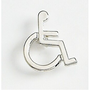 Handicap Symbol Marken Design Cast Lapel Pin (Up to 3/4")