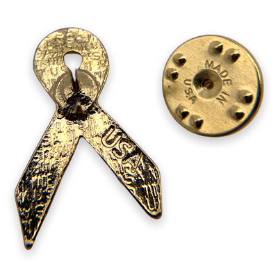 Leukemia Awareness Ribbon Lapel Pin