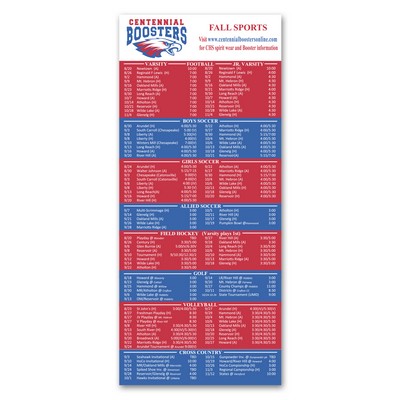 Schedule Magnet 3-1/2 x 8