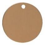 Round Brass Key Tag (1.5")