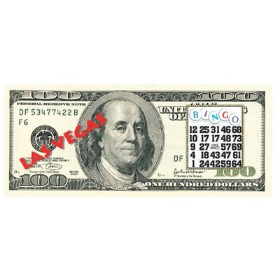 Las Vegas Bingo $100 Bill Maxi Magnet (4 Square Inch)