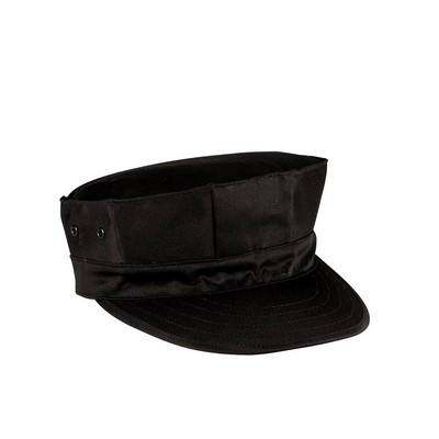 Poly/Cotton Black Marine Corps Fatigue Cap