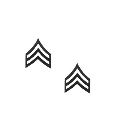 Military Subdued Sergeant Insignia Pin