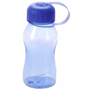 Translucent Blue Contoured Water Bottle