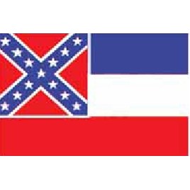 Mississippi State Flags (3'x5')