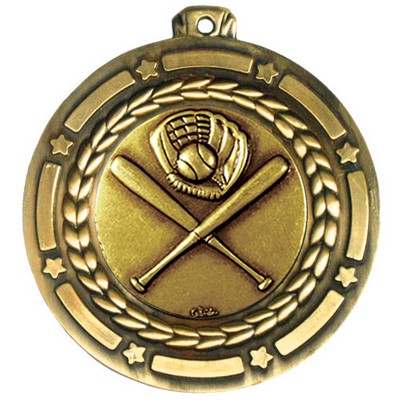 Stock Star Struck Medal (Baseball General) 3 1/2"