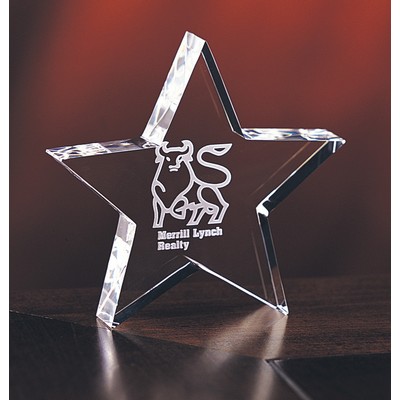 Baby Star Optic Crystal Award (5"x 5")