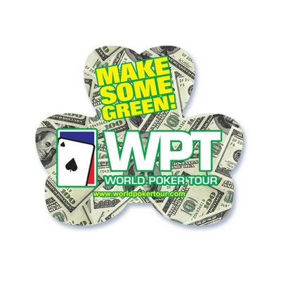 Shamrock Clover Shape Paper Hand Fan W/out Stick