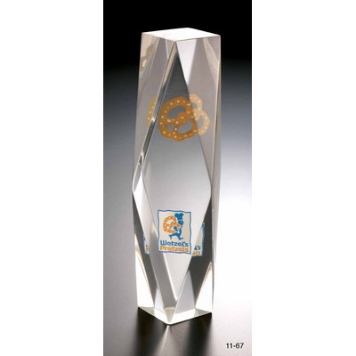 Lucite Faceted Award