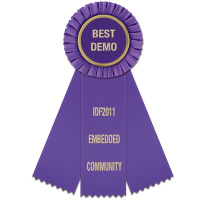 Mere Award Ribbon Rosette (8")