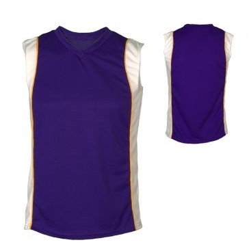 Adult Dazzle Polyester Multi Sport Jersey Shirt w/ Contrast Panel & Piping