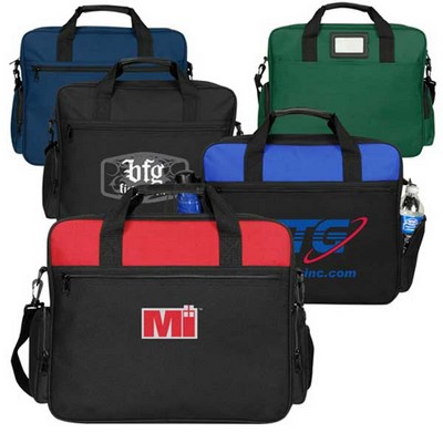 Spacious Briefcase with Name Card Holder (16"x13"x4")