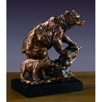 Bear with Cub, 7.5" W x 9.5" H