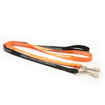 3/8" Poly Lanyard with Silkscreen Logo