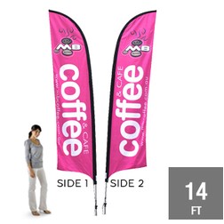 14' Feather Flag Double Sided