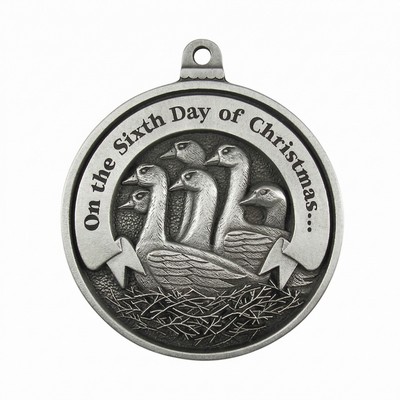 Twelve Days of Christmas Mini Ornament (Day 6 - Six Geese-a-Laying)