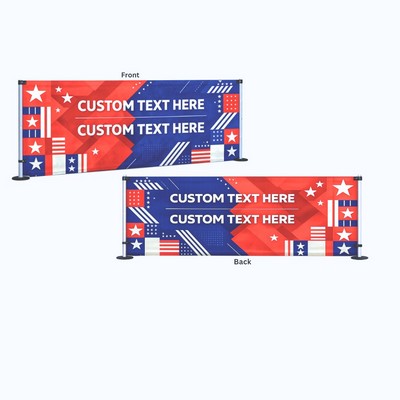 8' Tent Side Rail Digital w/ Frame Each (Double Sided)