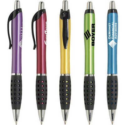 Plastic Ballpoint Pen with Grip