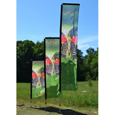 9' Wing T-Flag Rectangular" Kit/Double Sided Print
