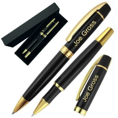 CC Executive Pen Set; Ballpoint, Rollerball & Gift Box