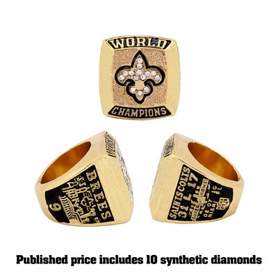 Replica Championship Ring Shiny Gold