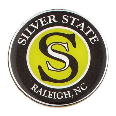 Full Color Stock Domes & Shapes w/White Reflective Material (2½")