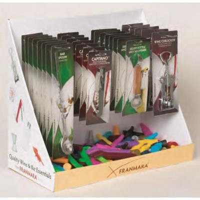 Cardboard Four-Peg Counter Display