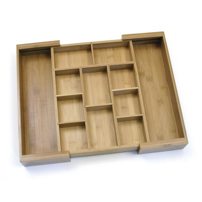 Bamboo Expandable Organizer w/ Removable Dividers
