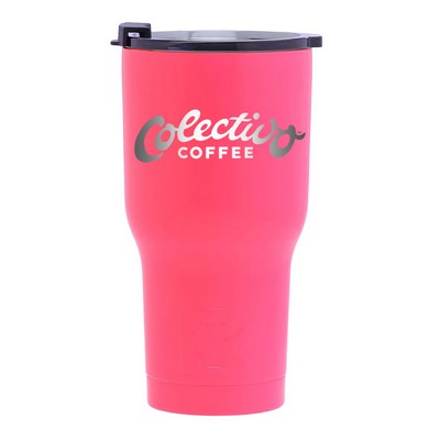 Engraved RTIC 20 Oz. Pink Stainless Steel Tumblers