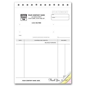 Un-Lined Statement Forms (2 Part)
