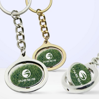 Oval Dynamic Keychain (Express Photoart)
