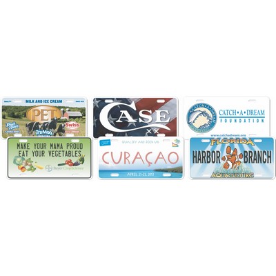 .024" Digitally Printed Full Color Aluminum License Plate