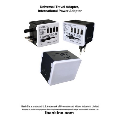 iBank ® World Travel Adapter for 150 countries