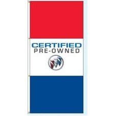 Double Faced Interceptor® Drape Flags- (Certified Pre-Owned Buick®)