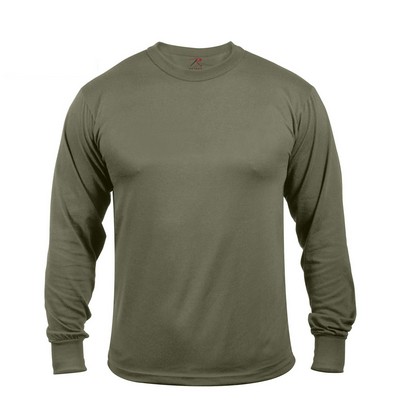 Olive Drab Long Sleeve Military Moisture Wicking T-Shirt (2XL)