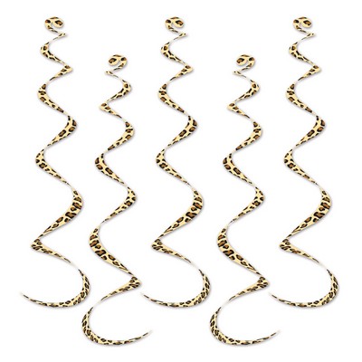Printed Leopard Print Whirls