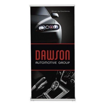 High Grade Aluminum Retractable Banner Stand (Stand Only)