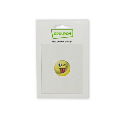 Faux Leather Patch Sticker