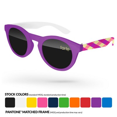 2-Tone Andy Sunglasses W/ Arms Heat Transfer