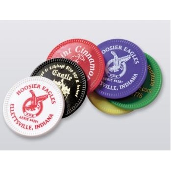 1½" Plastic Tokens (4-Color)