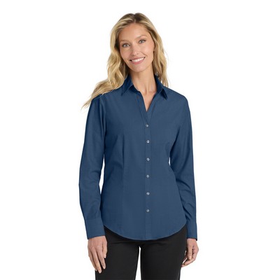 Port Authority® Ladies' Crosshatch Easy Care Shirts
