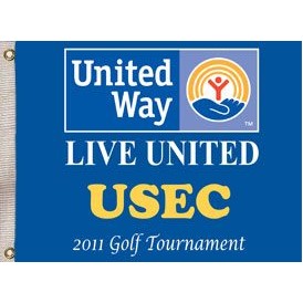 14" x 20" Digitally Printed Single Reverse Knit Polyester Flag w/2 Grommets