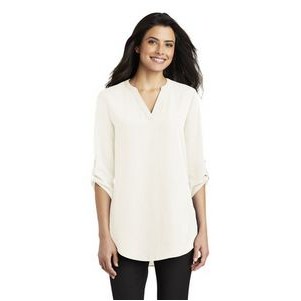 Port Authority® Women's 3/4-Sleeve Tunic Blouse.