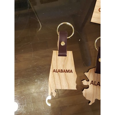 Hardwood State Keychains