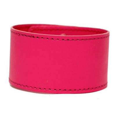 Ashlin® Designer Dorset Fuchsia Pink Vegan Leather Bracelet Cuff