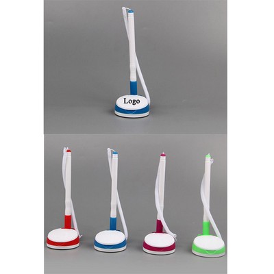 Desktop Ballpoint Pen w/Round Base