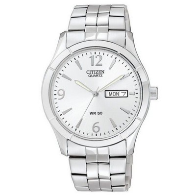 Citizen® Men's Quartz Stainless Steel Bracelet Watch W/ Silver Dial