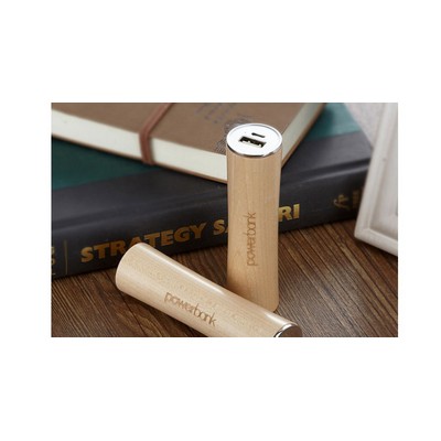 2600mah Wooden Power Charger Bank