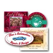 Short Run Full Color Oval Die-Cut Label (4"x3")