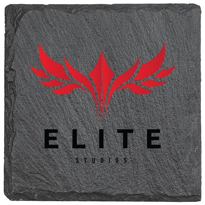 4" x 4" Square Slate Coaster